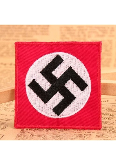 Dükkan Design Ss Gamalı Haç Patch - Yama Kırmızı