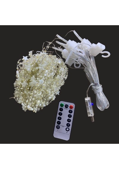 Saçaklı 3 3 Metre Yıldız Boncuklu Dekor Led Usb Ev, Oda Ve Organizasyon Dekoru Hakkında Ürün Renkli