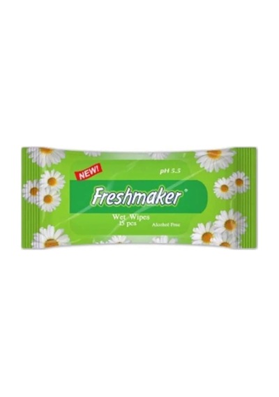 Freshmaker Islak Cep Mendil - Alkolsüz ve Ph Dengelenmiş - Çiçeksi Kokular - 15 Adetlik 36 Paket