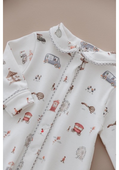 Oh La La Koala Lunapark Çıt Çıtlı Puffy Sleep Serisi Tulum Ekru