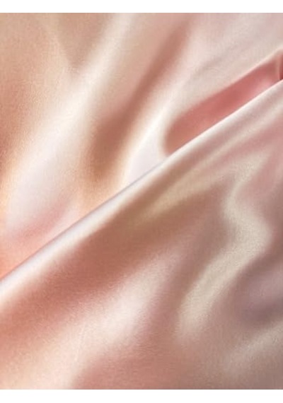 Çift Taraflı 19 Momme İpek/doğal Tencel Yastık Kılıfı Pembe İpek/beyaz Tencel Genel