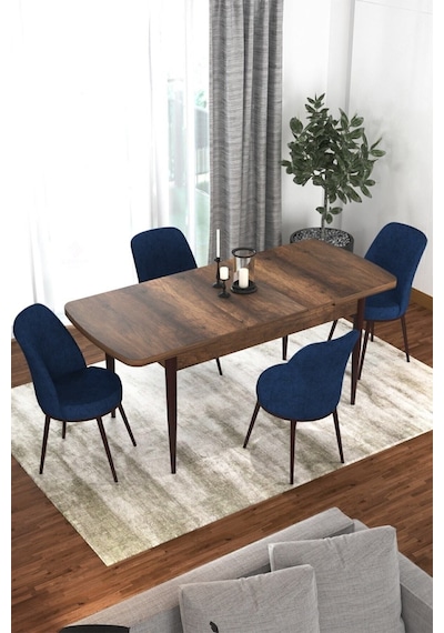 Canisa Concept Kor Serisi 70x114 Açılabilir Mutfak Masası Takımı Barok Desen Masa 4 Lacivert Sandalye Masa Barok Sandalyeler Lajivert Canisa Concept Kor Serisi 70x114 Açılabilir Mutfak Masası Takımı Barok Desen Masa 4 Lacivert Sandalye Masa Barok Sandalyeler Lajivert