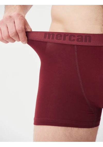 Mercan Renkli Modal Boxer 6'lı Bordo
