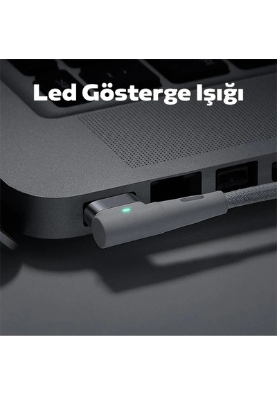 Baseus Zinc Manyetik L Uçlu 60w Macbook Hızlı Şarj Güç Kablosu 2m- 5775