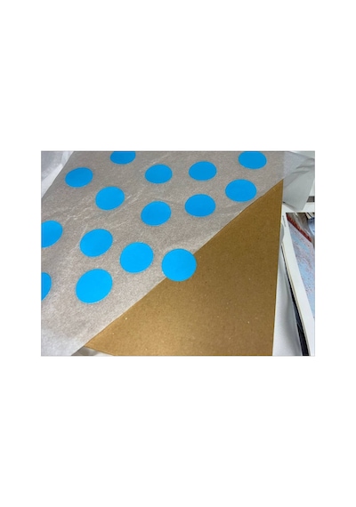 2 Cm- 100 Adet Mavi Yuvarlak Boş Etiket Yazı Yazılabilir Writable Labels Blank Işaret Küçük Sticker Çok Renkli
