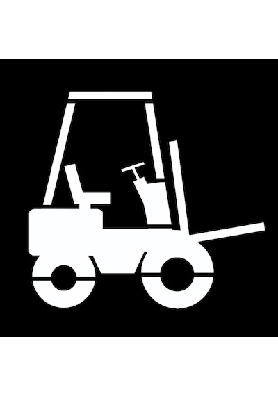 Forklift Şablonu Forklift Boyama Şablonu Forklift Boya Sembolü İmalatı 100x100 Cm