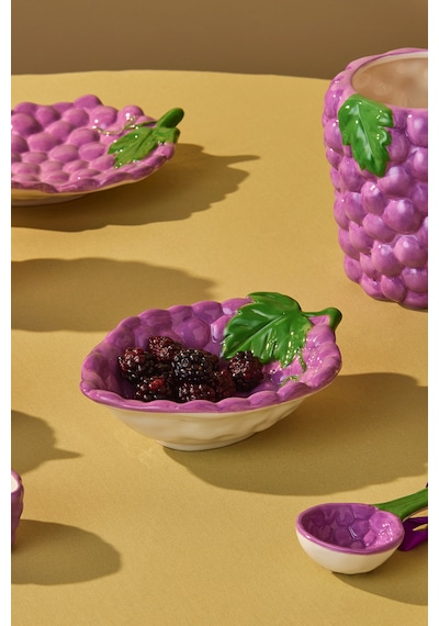 Karaca Grape Üzüm Desenli Kase 17 Cm Mor