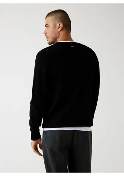 Guess M5br35z2zk2 Ls Cn 3d Guess Logo Erkek Sweatshirt Siyah