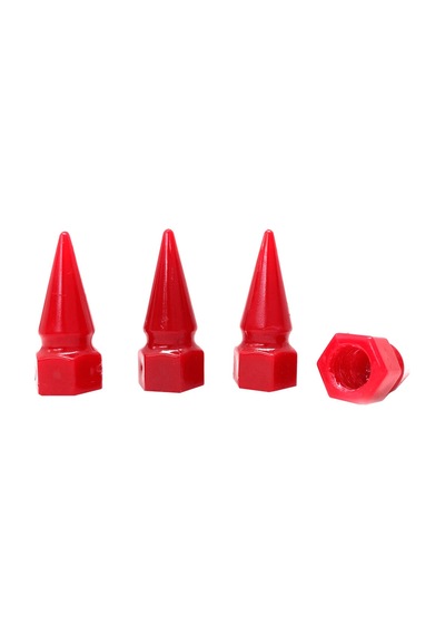 Sivri Mermi Sibop Kapağı Plastik 4'lü 32mm Kırmızı