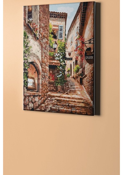 Webstyle Sayılarla Boyama Seti Kasnaklı Italyan Sokağı 40 X 50 Cm