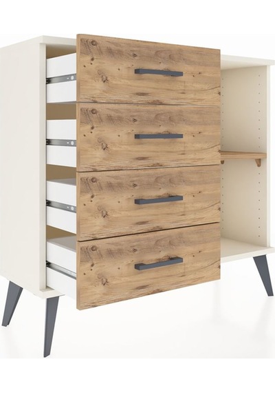 Arges Şifonyer Tek Raflı 4 Çekmeceli 88x30x80 Aytaşı-çam Çam Arges Şifonyer Tek Raflı 4 Çekmeceli 88x30x80 Aytaşı-çam Çam