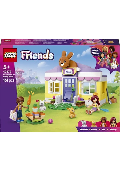 LEGO® Friends Heartlake Şehri Tavşan Oteli 42679 -5 Yaş ve Üzeri Çocuklar için Figür İçeren Yaratıcı Oyuncak Yapım Seti (161Parça)