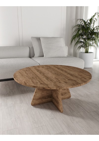 Mush 90cm Orta Sehpa Ceviz Desenli - Tamamı Mdf