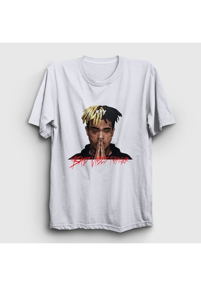 Presmono Unisex Forever Xxxtentacion T-shirt Beyaz