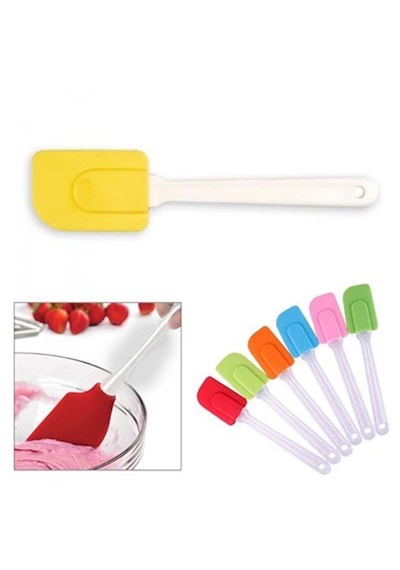 Dekoratif Renkli Silikon Spatula Pratik Sevimli Spatula Kaşık 5332 0