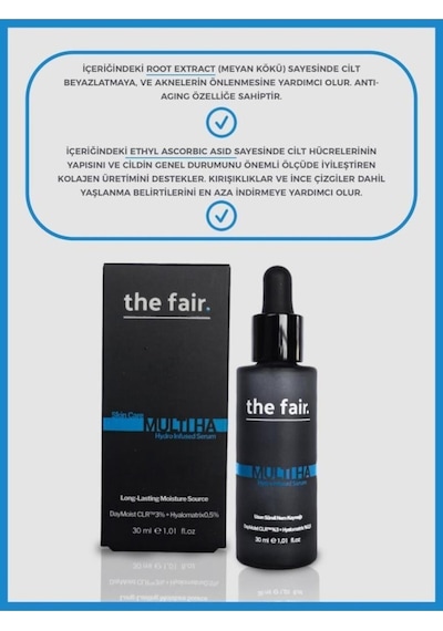 The Fair Multi Hydro Infused Hiyalüronik Asit Cilt Bakım Serumu 2 x 30 ML
