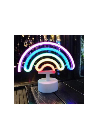 Herşeytrend Gökkuşağı Neon Led Lamba Çok Renkli