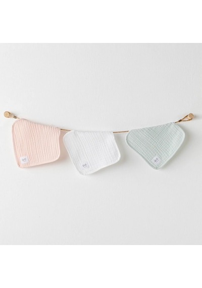 Andywawa Washcloths 3'lü Bebek Ağız Mendili Ac25515
