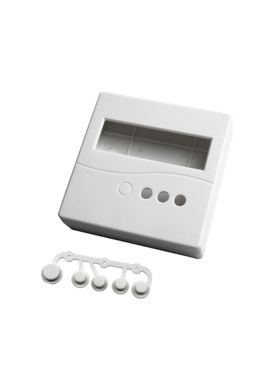 Plastik Proje Kutusu 86x86mm Beyaz Duvara Yüzeye Montaj Tip 1602 Lcd 3 Buton Elektronik