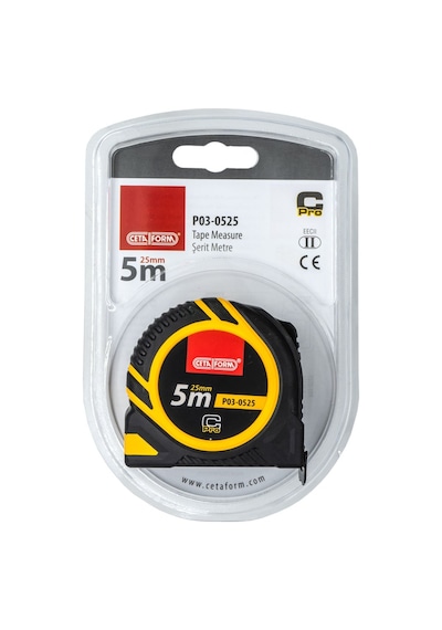Ceta Form P03-0525 C-Pro Ağır Hizmet Şerit Metre 5mt 25mm