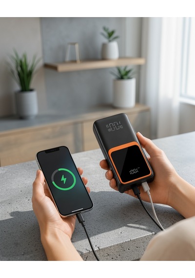 20.000 Mah Dijital Göstergeli Kablolu Powerbank Uczzz20.000powerhızlı1-8 Çok Renkli