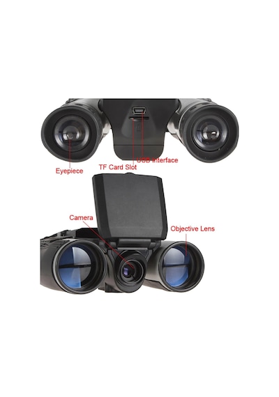 12x32 Zoom Dijital Dürbün Teleskop Kamera 5mp Cmos Sensör 2.0 İnc Tft Full Hd 1080 P Dvr Fotoğraf Video Kayıt Usb Dürbün İttd0012ktdu984