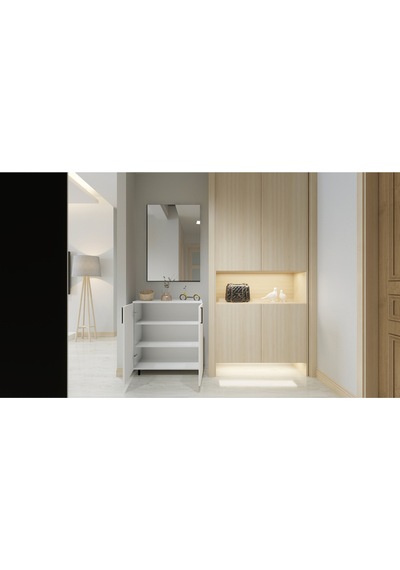 Kapaklı Raflı Ayakkabılık - 85 90 Beyaz Çok Amaçlı Dolap Beyaz Kapaklı Raflı Ayakkabılık - 85 90 Beyaz Çok Amaçlı Dolap Beyaz