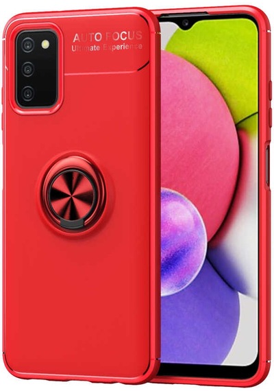 Effox Galaxy Uyumlu A03s Kılıf Ravel Silikon Kapak - Kırmızı Kirmizi