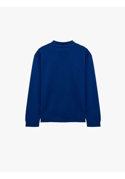 Koton Pamuklu Uzun Kollu Baskılı Yarım Fermuarlı Sweatshirt Saks 7wam70062mk Saks Mavi Koton Pamuklu Uzun Kollu Baskılı Yarım Fermuarlı Sweatshirt Saks 7wam70062mk Saks Mavi