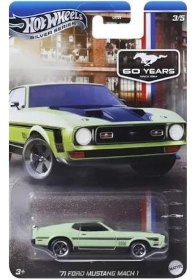 Hot Wheels Siver Series Ford Mustang 60 Years Anniversary '71 Ford Mustang Mach 1 Jby52 Çok Renkli