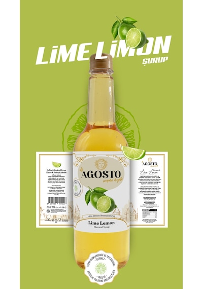 Lime Limon Lime Lemon Aromalı Kahve Şurubu-750 Ml Diğer
