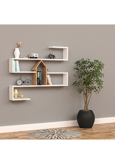 Home Raflı Kitaplık Suntalam Siyah