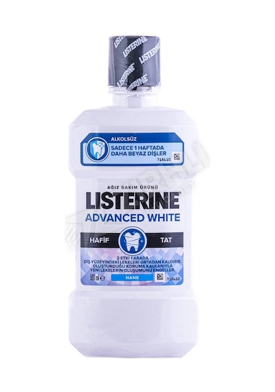 3 Adet Listerine Advanced White Ağız Gargara 500 Ml