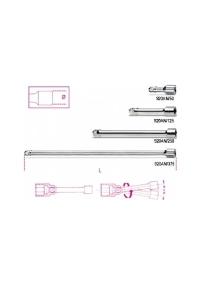 Beta.920 An/125 Açılı Lokma Uzat. 125mm N11.5712
