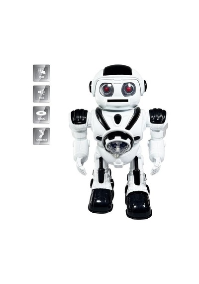 Işıklı Ve Müzikli Disk Atan Uzay Savaşçısı Pilli Robot