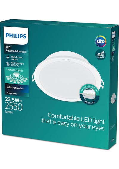 Philips Meson Tavan Gömme Spot 23.5W 2550 Lumen 6500K Beyaz Işık (200mm delikler için uygundur)