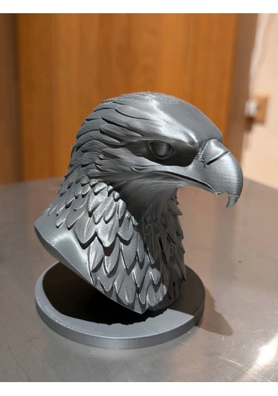 Koleksiyonluk Pla Kartal Figürü Ev Süsleme Ürünü 15cm Gri Renk