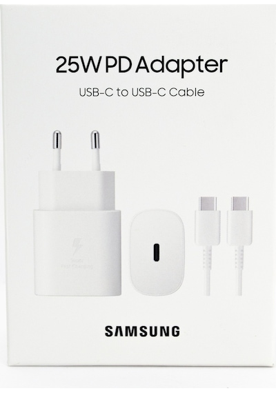 Samsung Uyumlu TA800X Fast Charging 25 W Type-C Çıkışlı Kablolu Şarj Aleti Beyaz