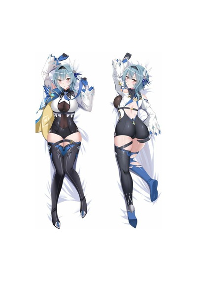 Anime Genshin İmpact - Eula Desenli Çift Yön Baskılı Sarılma Yastığı Kılıfı Çok Renkli