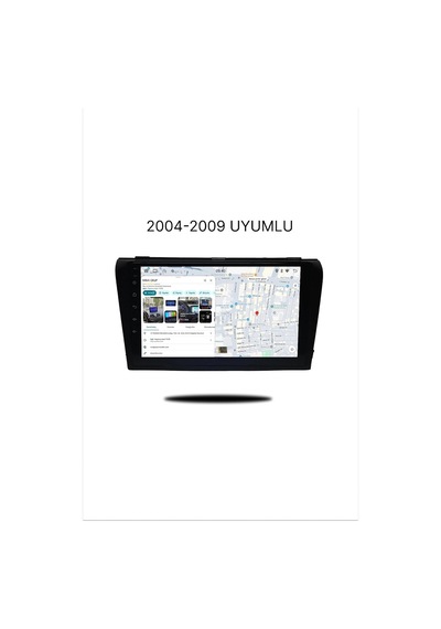 Mazda 3 2004-2009 Uyumlu Multimedya Carplay & Android Auto Geri Görüş Kamerası Hediye 6gb