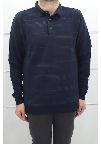 Santa Dmctekstil Erkek Desenli Spor Kesim Normal Kalıp Polo Yaka Selanik Kumaşlı Kışlık Kazak Lacivert Santa Dmctekstil Erkek Desenli Spor Kesim Normal Kalıp Polo Yaka Selanik Kumaşlı Kışlık Kazak Lacivert
