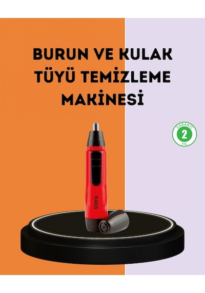 Kulak Burun Tüy Temizleme Makinesi Raks Leo Pilli Kuru Kullanım