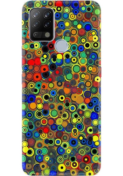 Oppo A74 Kılıf Desenli Nazar Boncukları 1746