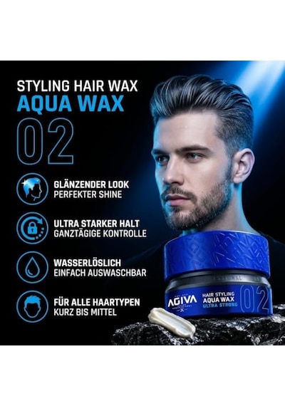 Wax 155ml 02 Ultra Strong Mavi