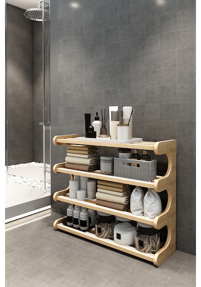 Selvi- Safir Meşe -4 Raflı Ahşap Ayakkabılık -çok Amaçlı Dekoratif Raf, Organizer Beyaz - Safirmeşe Selvi- Safir Meşe -4 Raflı Ahşap Ayakkabılık -çok Amaçlı Dekoratif Raf, Organizer Beyaz - Safirmeşe