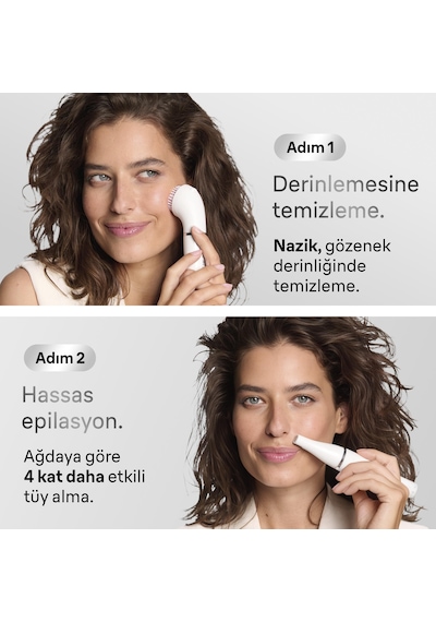 Braun Facespa Yüz Epilatörü, Yüz Temizleme Başlığı, 810
