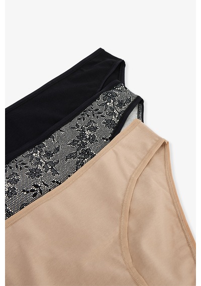 Penti Fancy Spirit Dantelli Normal Bel 3'lü Pamuklu Slip Külot Penti Fancy Spirit Dantelli Normal Bel 3'lü Pamuklu Slip Külot