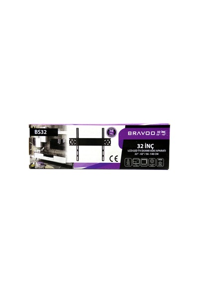 32 Inc - 22 Inc - 44 Inc Lcd Led Sabit Tv Askı Aparatı 56x140cm Bs-32 5250