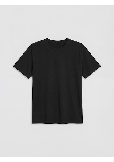 Lcwaıkıkı Classic Siyah Regular Fit Basic Erkek Dry Touch Tişört