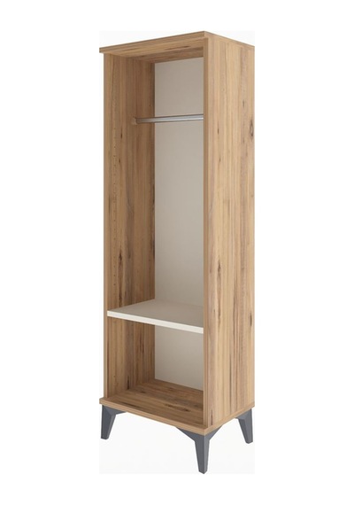Arges Dolap Tek Raflı Tek Askılı 44x30x134 Çam-aytaşı Çam
